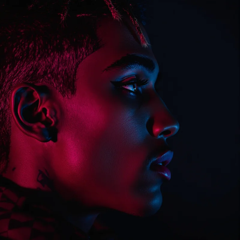 XXXTentacion anime-inspired avatar style with wounded confidence and profile image clarity