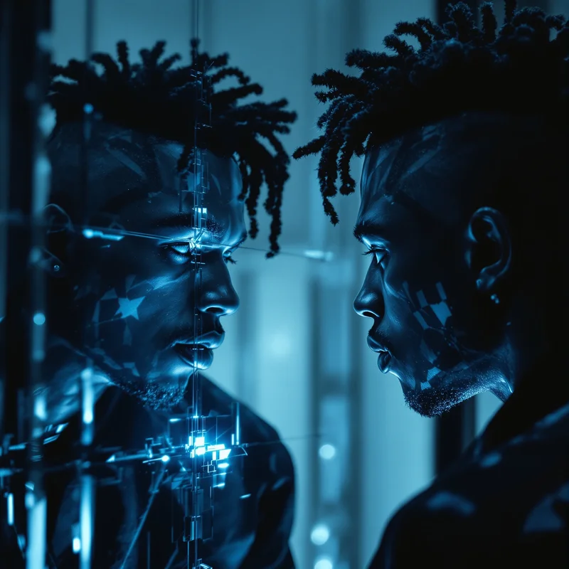 XXXTentacion profile picture with mirror reflection effect