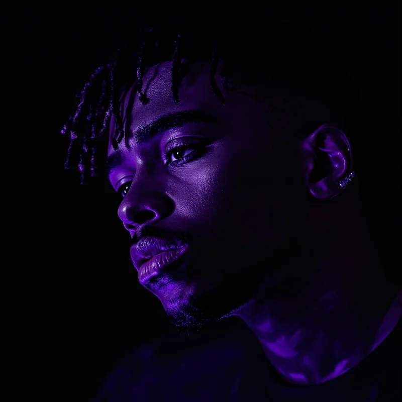 XXXTentacion avatar profile image with moody contrast and rebellious late-night energy