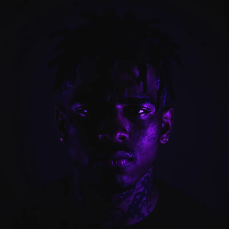 XXXTentacion profile image with cold stare, emotional depth, and strong social identity signal