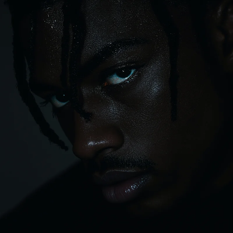 XXXTentacion PFP icon with shadow-heavy mood and memorable digital identity expression