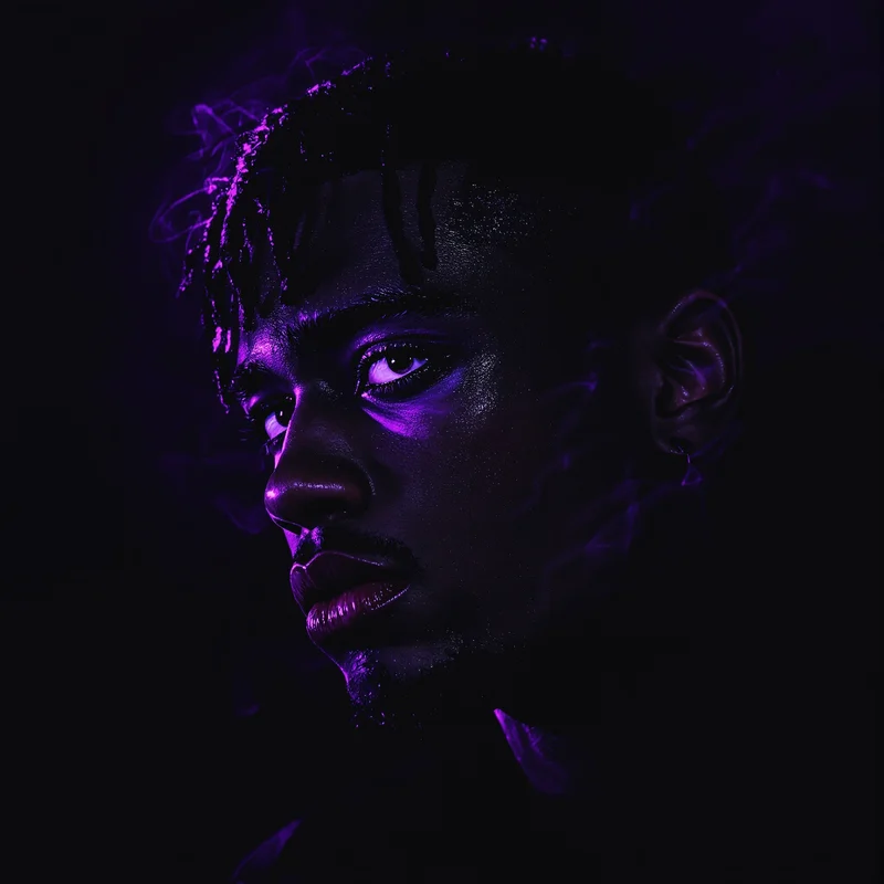 XXXTentacion avatar profile image with moody contrast and rebellious late-night energy