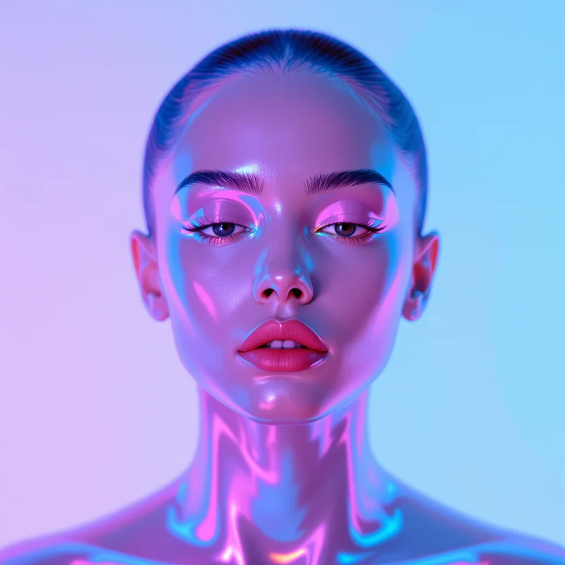 pixel cyber PFP image with vaporwave tones for futuristic profile display