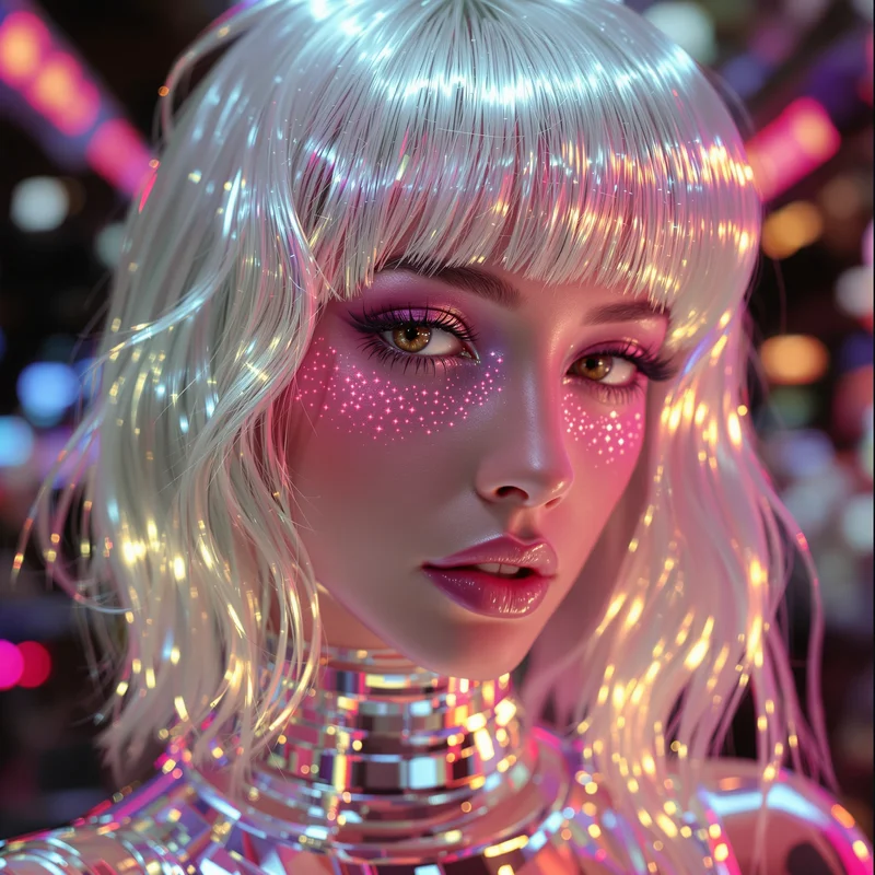 Y2K internet legend PFP with chrome celebrity aura