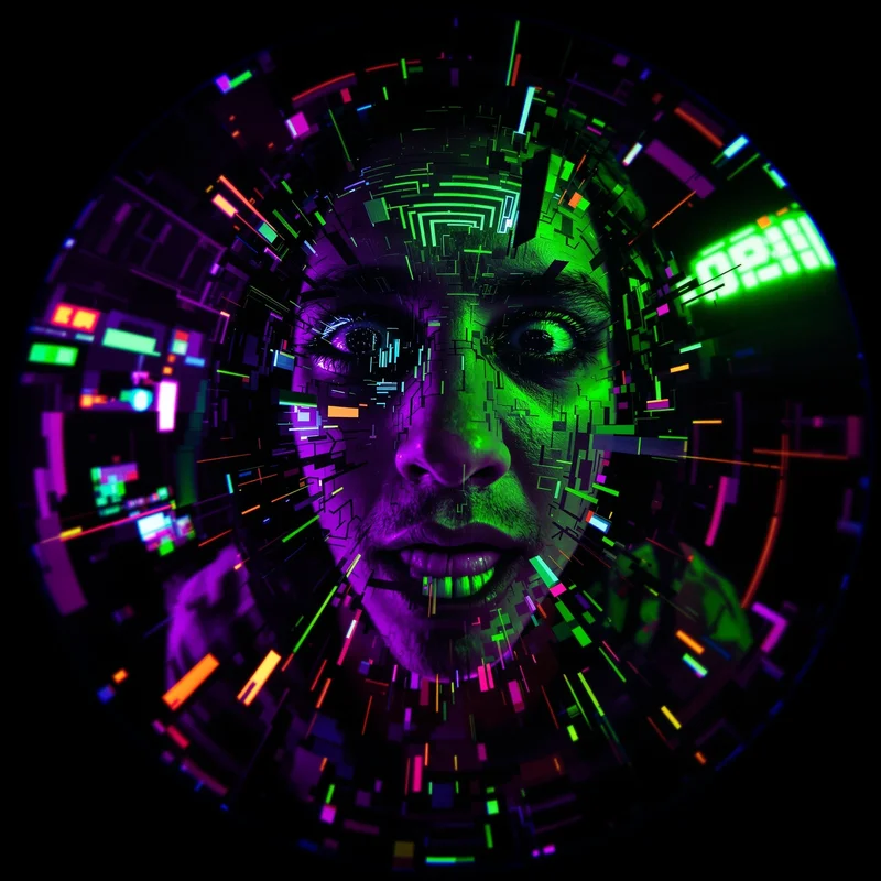 Yeat PFP with chaotic composition and identity focus