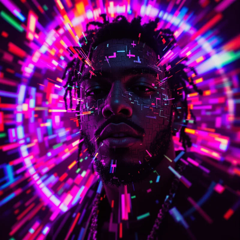 Yeat profile image optimized for glitch visibility and recognition