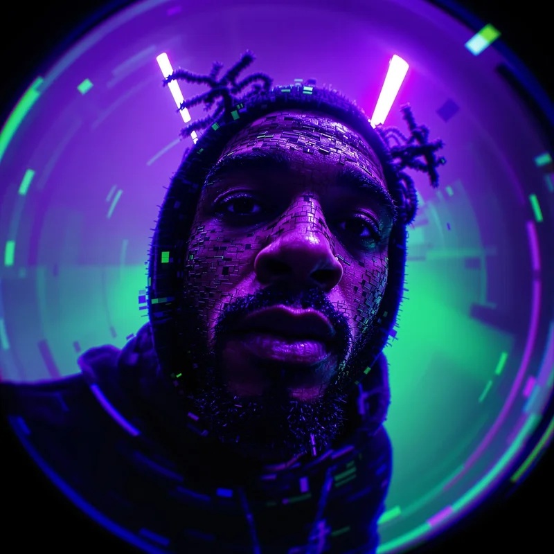 Yeat profile image optimized for glitch visibility and recognition