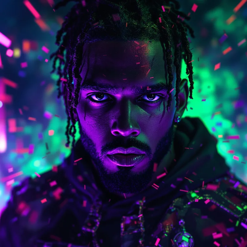 Yeat profile image optimized for glitch visibility and recognition