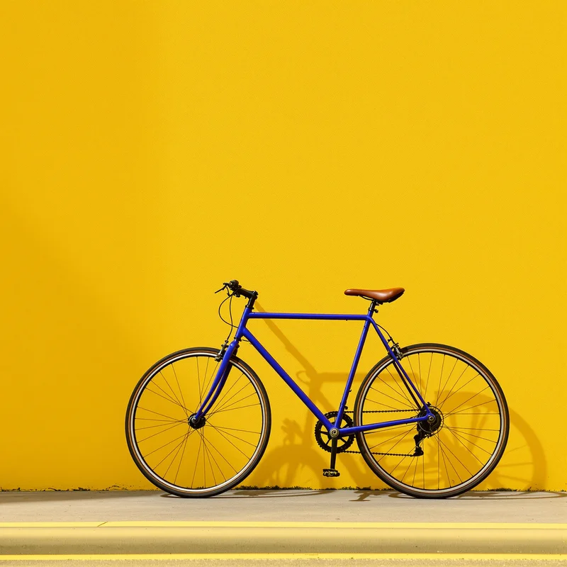 Bicycle Wall Yellow Background