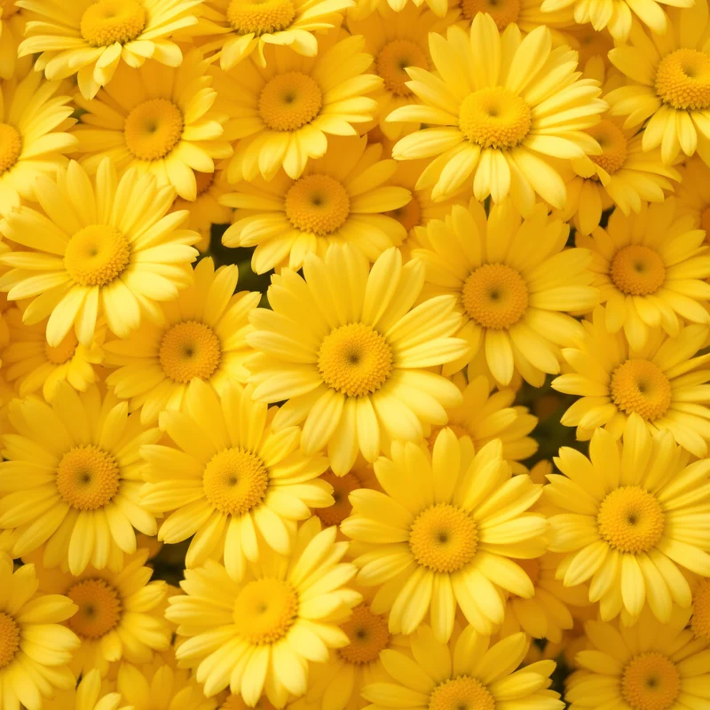 Daisy Macro Yellow Background