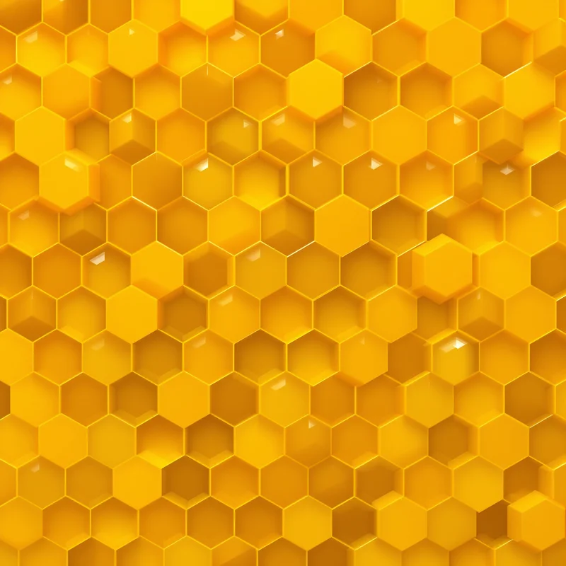 Honeycomb Yellow Background