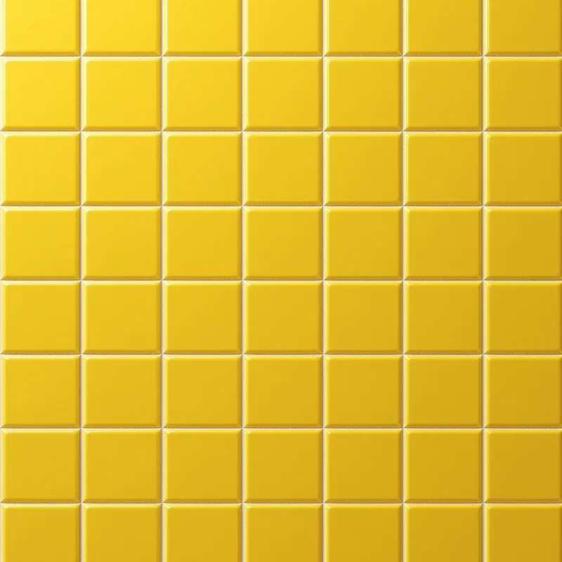 Mosaic Tile Yellow Background