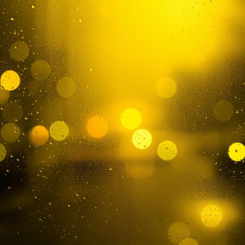 Rain Glass Yellow Background
