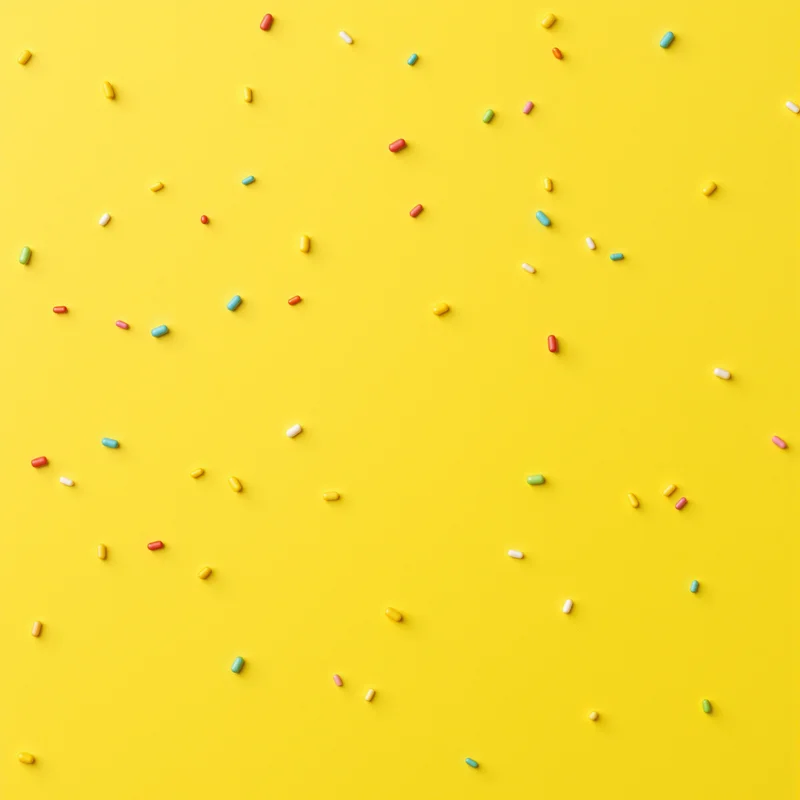 Sprinkle Pattern Yellow Background
