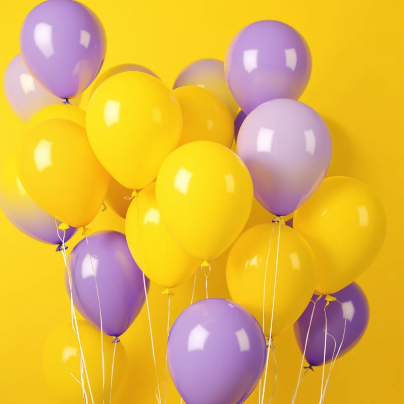 Yellow Balloon Field Background