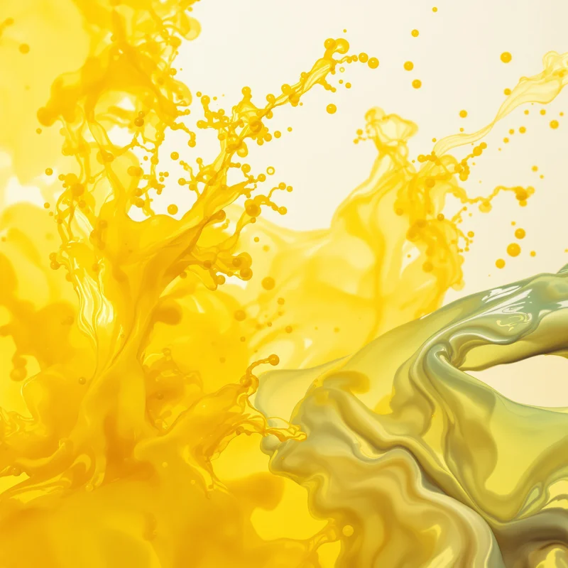 Yellow Ink Cloud Background