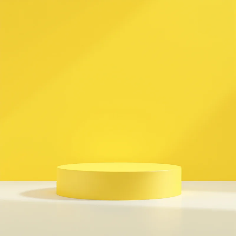 Yellow Podium Studio Background