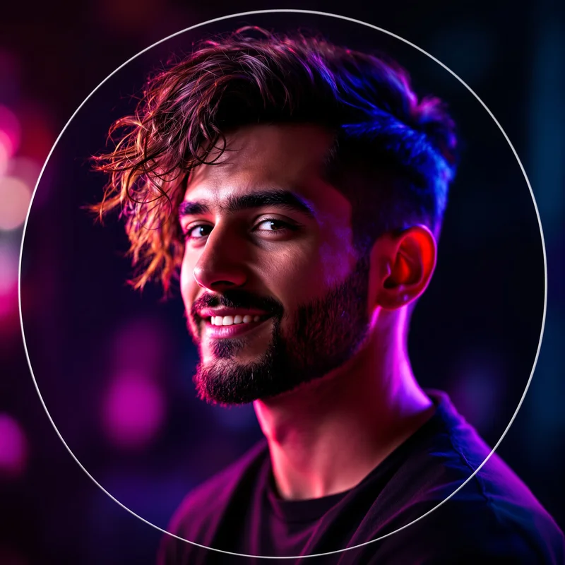 YouTube avatar portrait optimized for creator identity