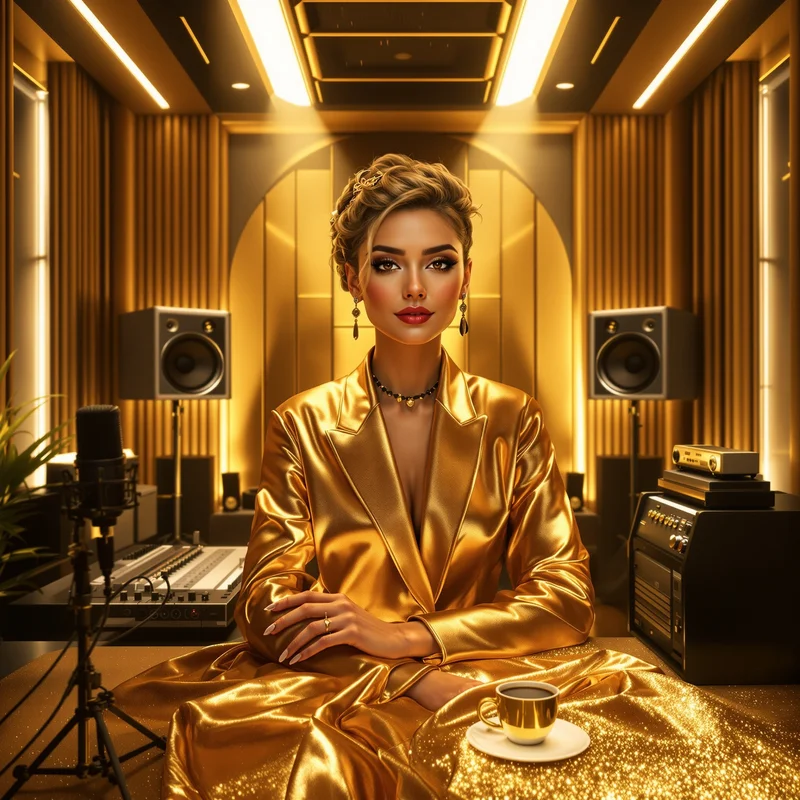 Gold YouTube PFP.