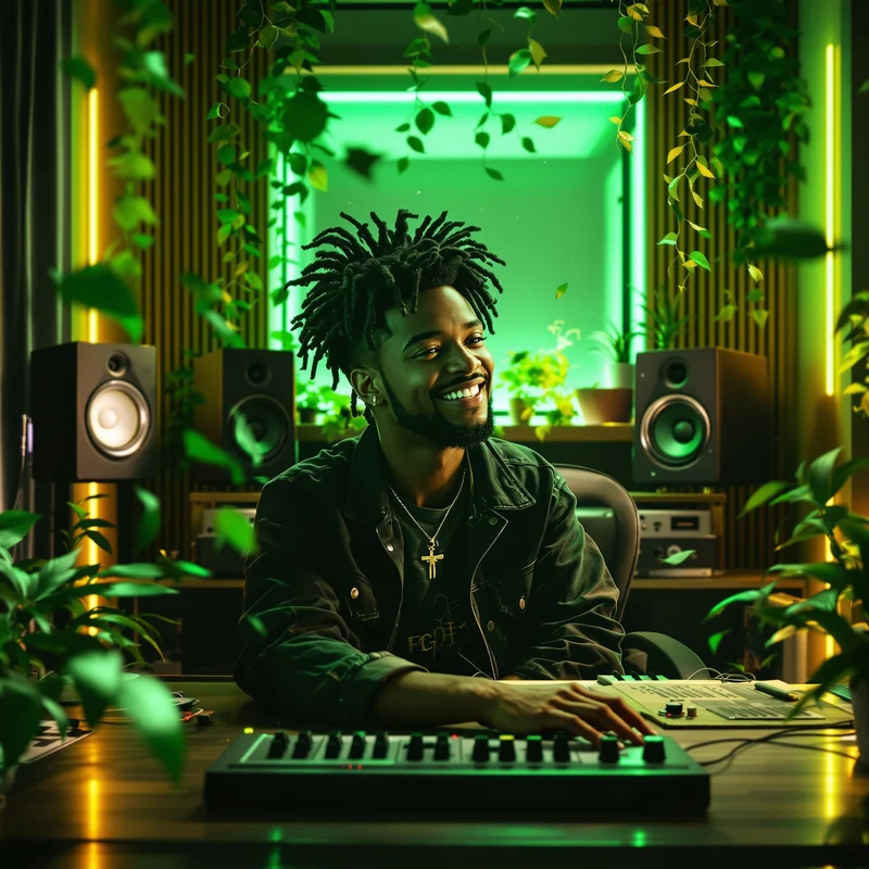 Green YouTube PFP.