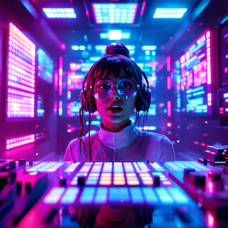 Neon YouTube PFP.