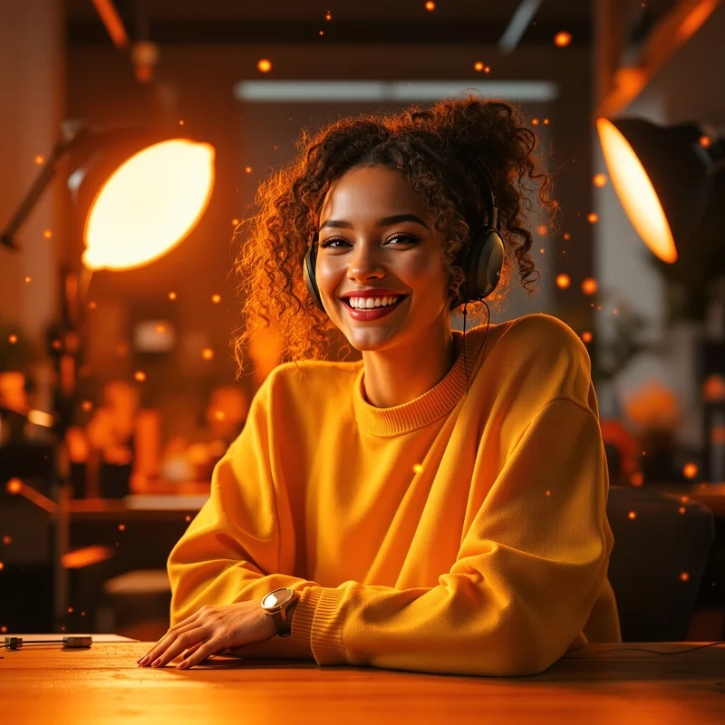 Orange YouTube PFP.