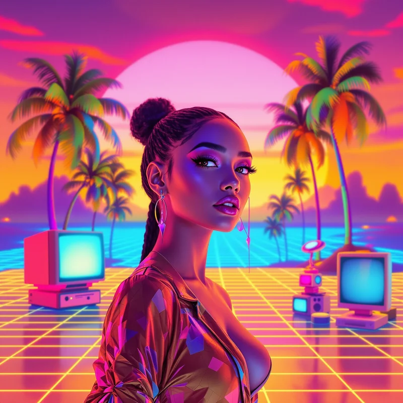 Vaporwave YouTube PFP.