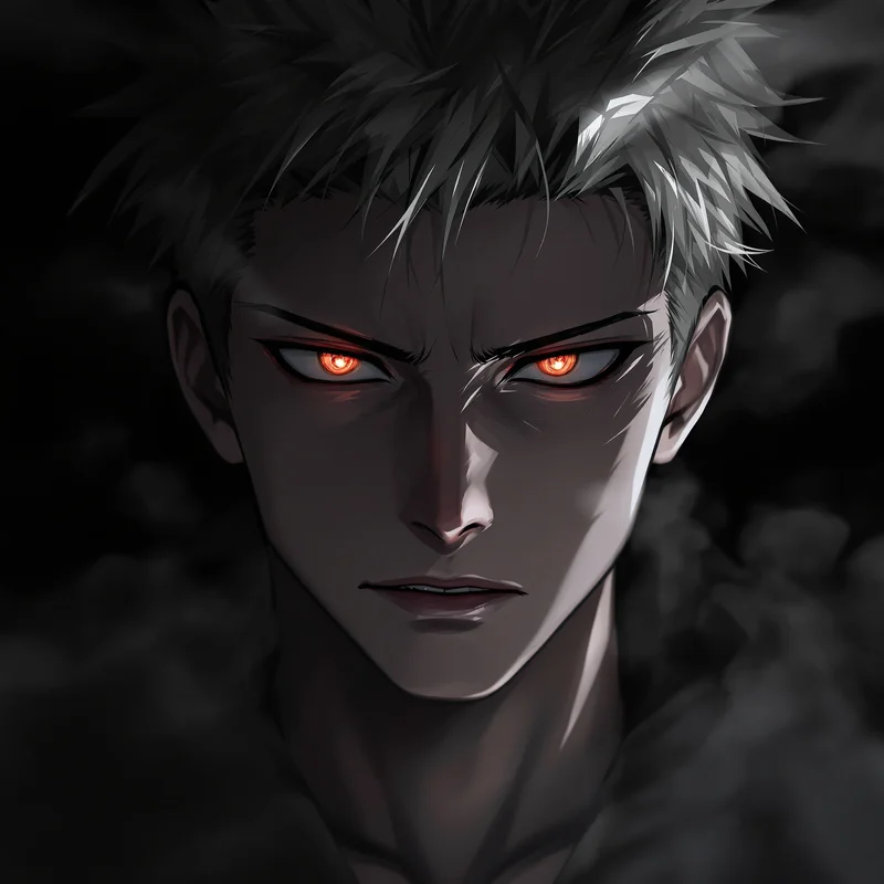 dark aura yuta pfp with cinematic curse atmosphere