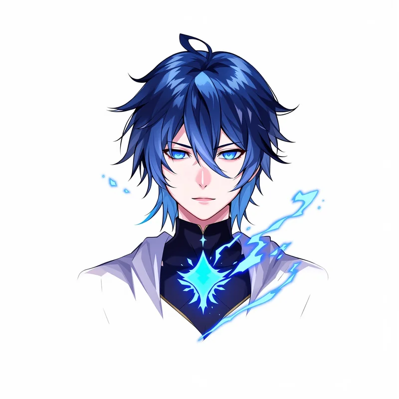 Determined Aura Yuta PFP clean background anime avatar