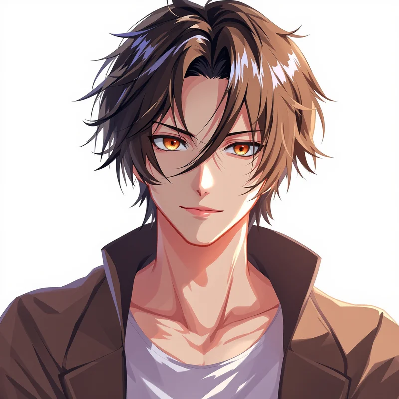 Serene Guardian Yuta PFP high contrast anime avatar portrait