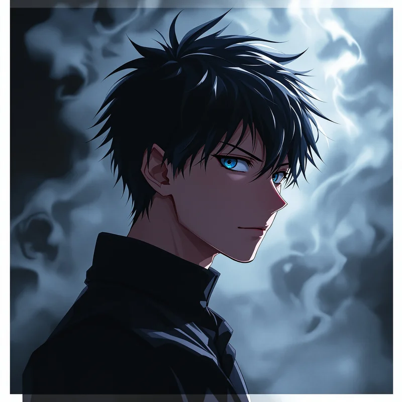 silent curse yuta pfp with hidden dangerous aura