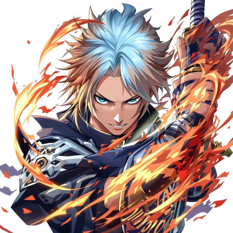 Silent Swordsman Yuta PFP centered anime avatar portrait
