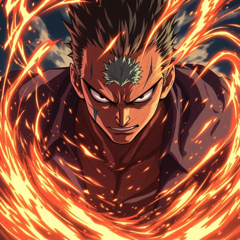 Emerald Blade Zoro PFP anime avatar portrait of Roronoa Zoro designed for profile picture clarity