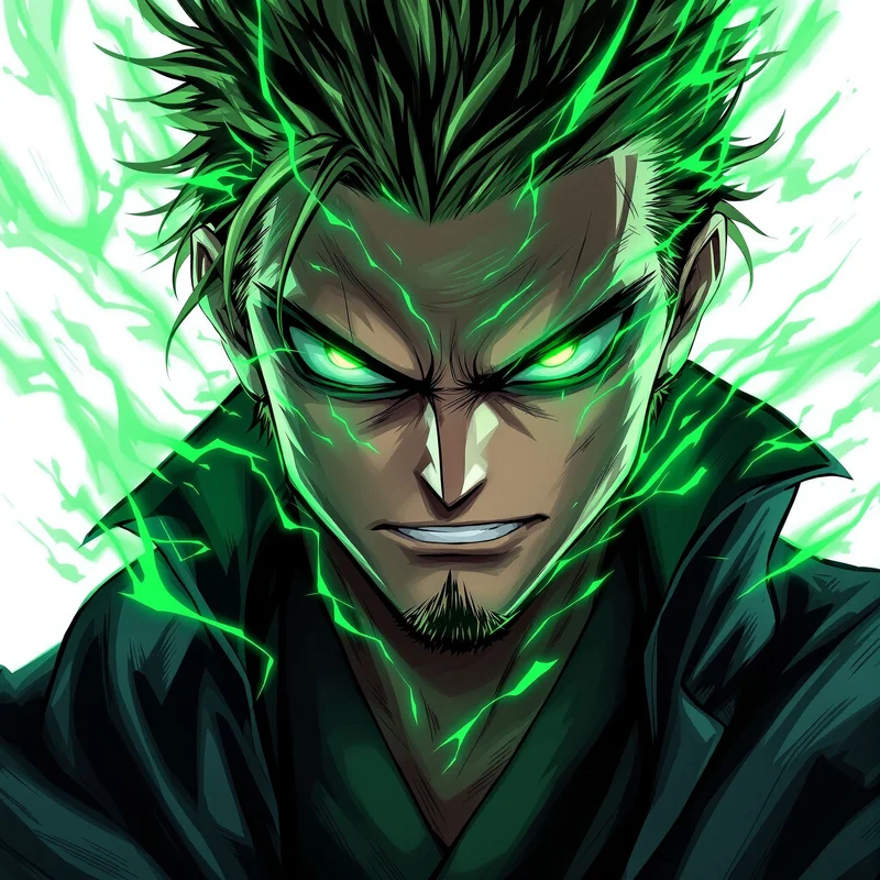 Ghost Duelist Zoro PFP anime avatar portrait of Roronoa Zoro designed for profile picture clarity