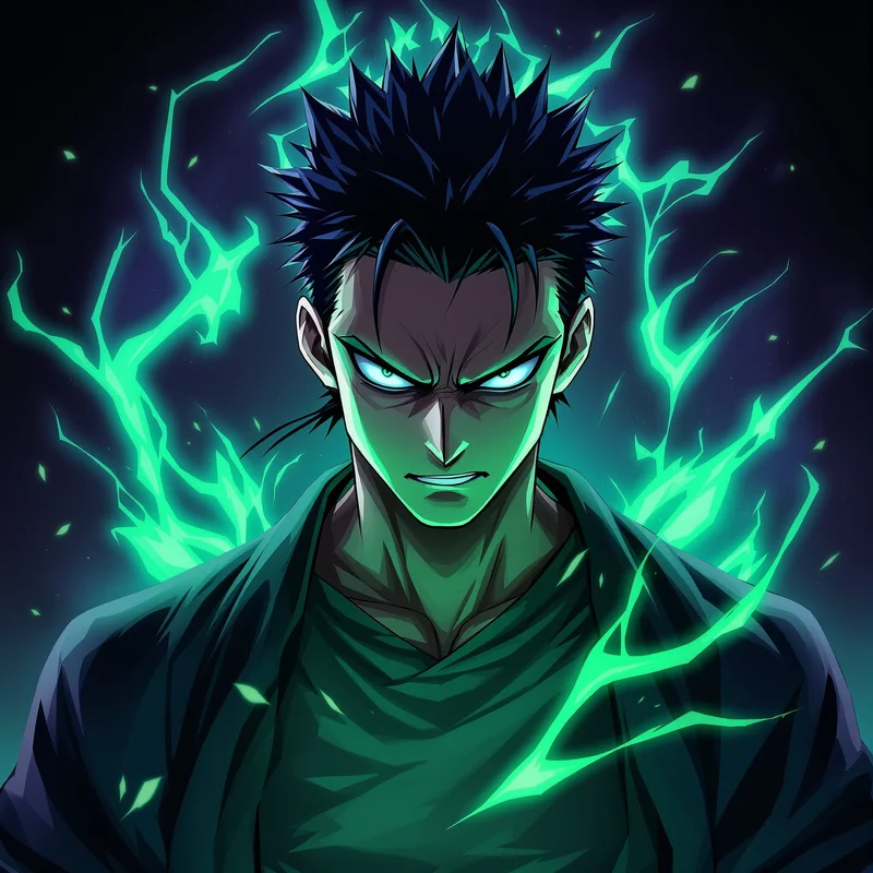 Ghost Katana Zoro PFP anime avatar portrait of Roronoa Zoro designed for profile picture clarity