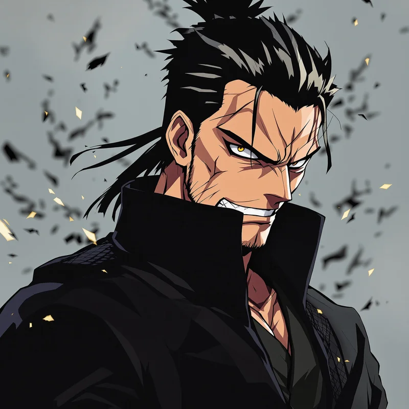 Iron Samurai Zoro PFP anime avatar portrait of Roronoa Zoro designed for profile picture clarity