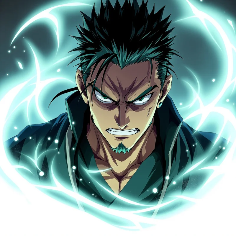 Sea Hunter Zoro PFP anime avatar portrait of Roronoa Zoro designed for profile picture clarity