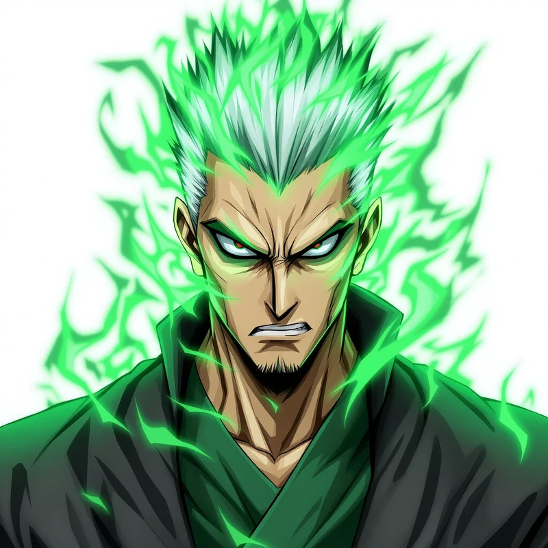 Steel Ronin Zoro PFP anime avatar portrait of Roronoa Zoro designed for profile picture clarity