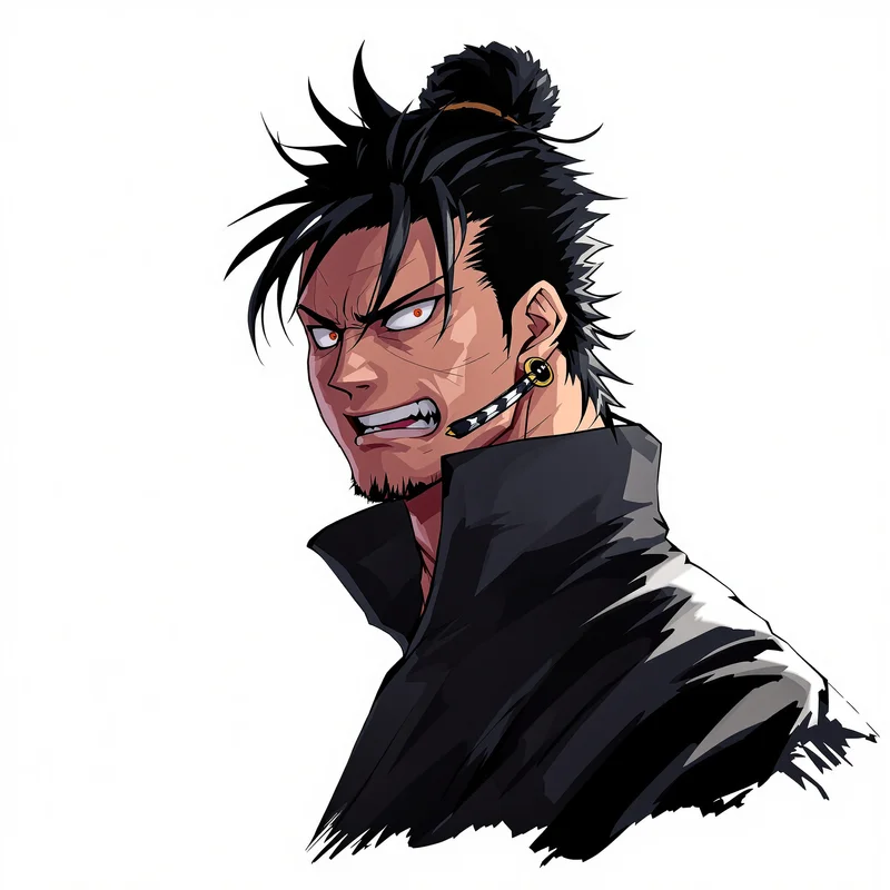 Steel Tempest Zoro PFP anime avatar portrait of Roronoa Zoro designed for profile picture clarity