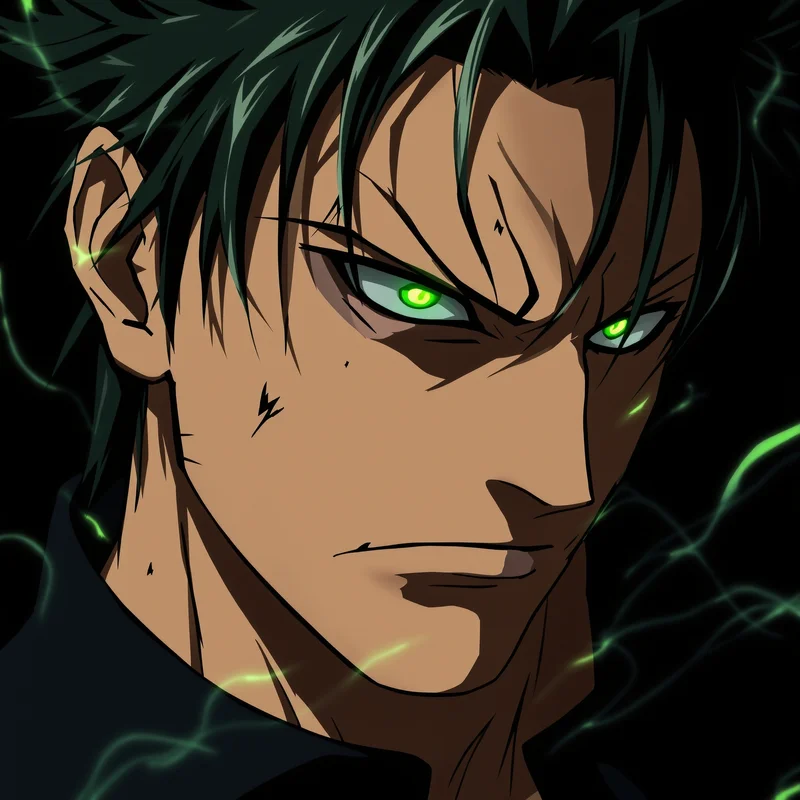 Zoro PFP avatar with demon calm presence and dark aura