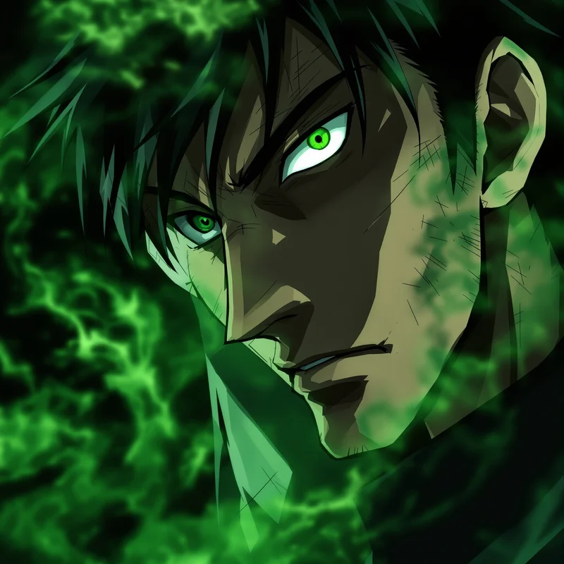 Zoro PFP avatar with final stand aura and focused expression